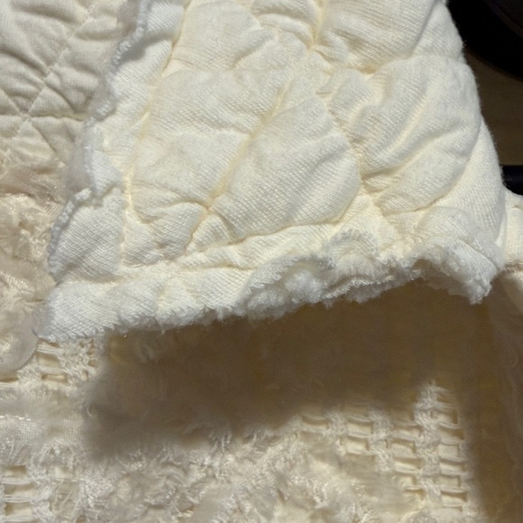 POL Cream quilted patchwork floral button jacket Boho NEW size small oversized - Picture 8 of 10